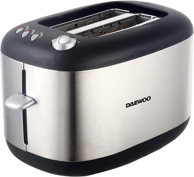 Daewoo 800w 2 Slice Stainless Steel Bread Toaster - 697600