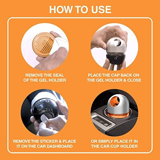 Godrej Aer Twist Car Air Freshener Tangy Orange 45 G