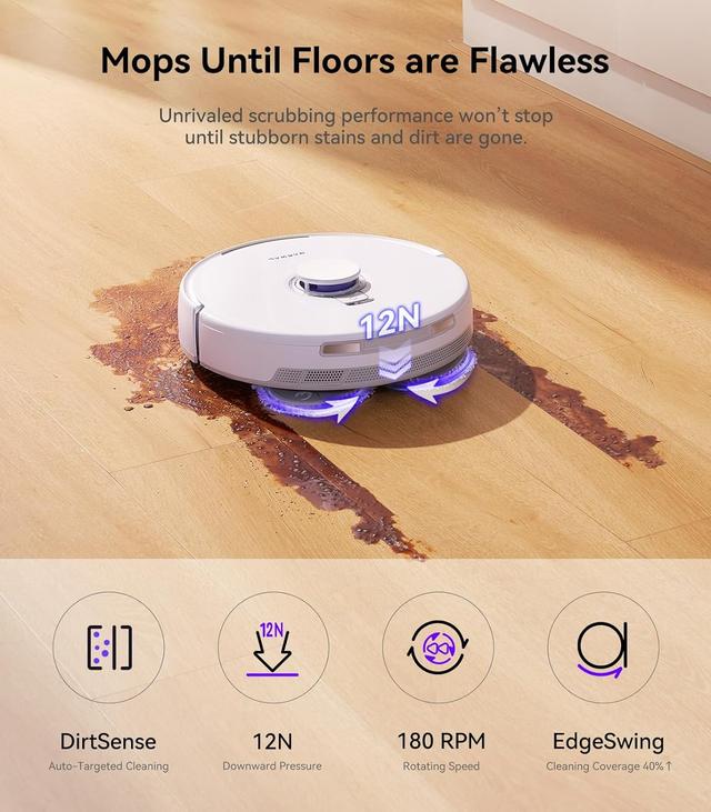 مكنسة روبوت التنظيف ناروال فريو اكس الترا الذكية 8200 باسكال Narwal Freo X Ultra Robot Vacuum and Mop - SW1hZ2U6MzI1MTUwMA==