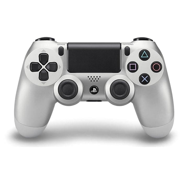 وحدة تحكم بلايستيشن 4 دوال شوك 4 لاسلكية بلون فضي من سونيSony Ps4 Dualshock 4 Controller-Silver