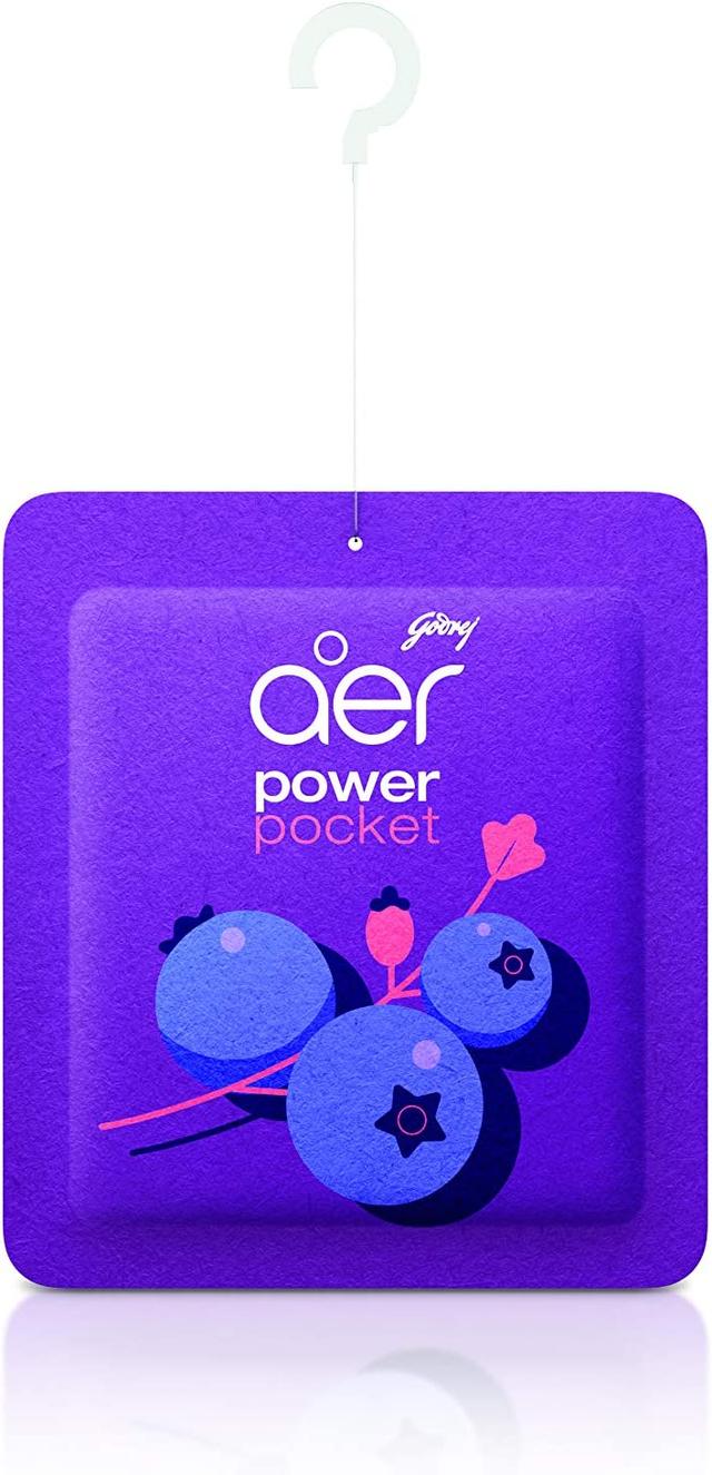 Godrej Aer Power Pocket Bathroom Fragrance -Berry Rush 10g - SW1hZ2U6MzI0MDUzNA==