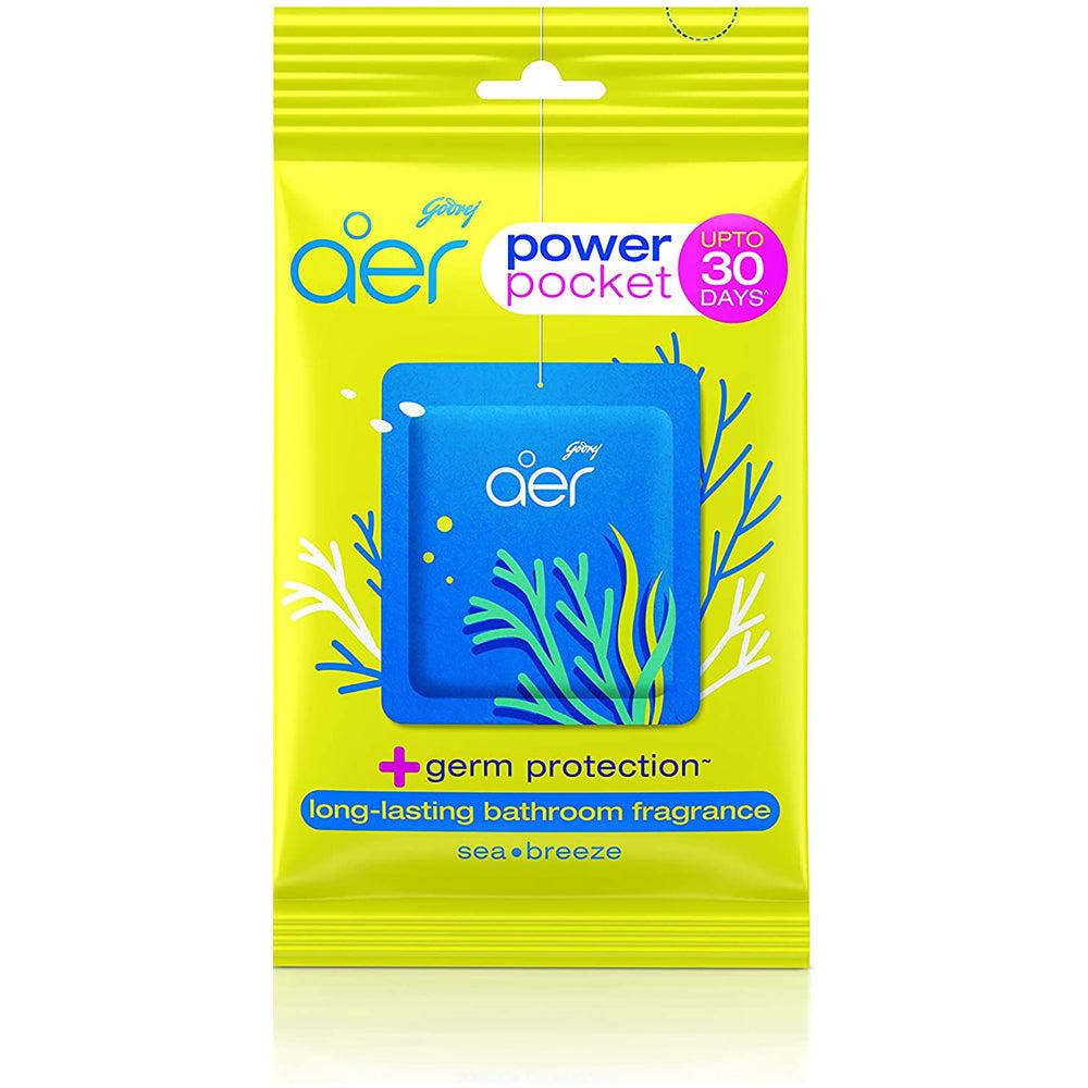 Godrej Aer Power Pocket Bathroom Fragrance - Sea Breeze