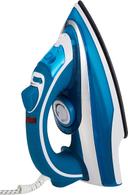 مكواة ملابس يدوية 2200 واط بالتكنلوجيا الكورية دايو أزرق DAEWOO Steam Iron With Ceramic Soleplate
