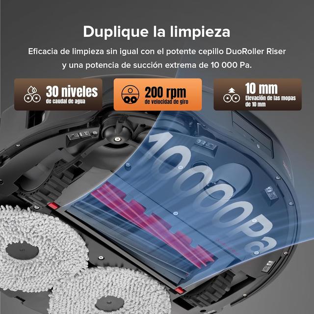 مكنسة روبوت التنظيف شاومي روبوروك كيو ريفو ماستر 10000 باسكال Roborock Qrevo Master Robot Vacuum and Mop