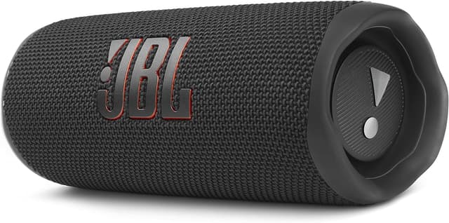 سبيكر محمول فليب 6 صغير الحجم مع 12 ساعة من التشغيل بلون اسود من جي بي ال Jbl Flip 6 - Portable Speaker -Black