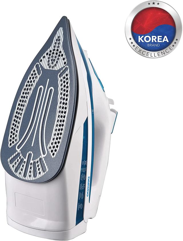 مكواة ملابس بخارية 2400 واط دايو DAEWOO Steam Iron With Ceramic Soleplate - SW1hZ2U6MzIzOTExNg==