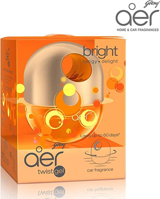 Godrej Aer Twist Car Air Freshener Tangy Orange 45 G