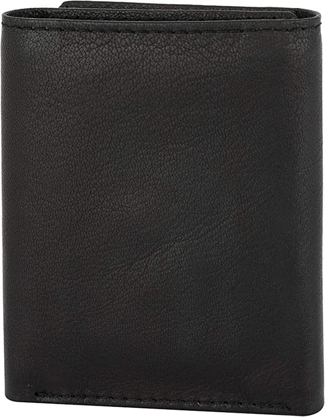 Flying Fossil Genuine Leather Hand-Crafted Wallet, Trifold Minimalist Leather Wallet