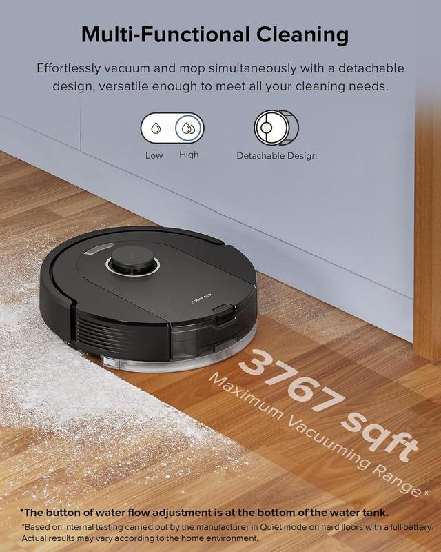 مكنسة روبوت التنظيف روبوروك كيو 5 برو بلس 5500 باسكال مع صندوق للغبار Roborock Q5 Pro+ Robot Vacuum and Mop