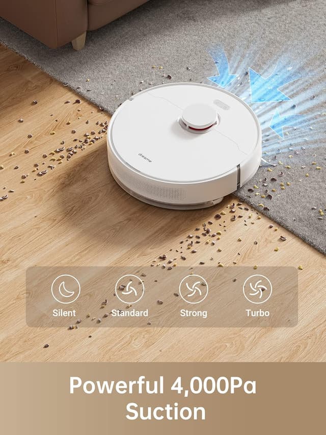 مكنسة روبوت التنظيف دريمي دي 10 بلس 4000 باسكال 5200 مللي امبير مع صندوق غبار Dreame D10 Plus Robot Vacuum and Mop