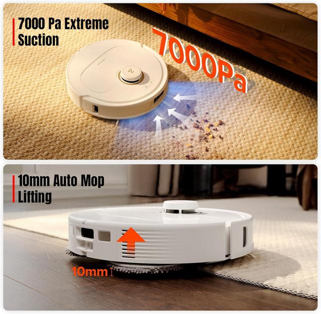 مكنسة روبوت التنظيف شاومي روبوروك كيو ريفو ماكس في 7000 باسكال Roborock Qrevo MaxV Robot Vacuum and Mop - SW1hZ2U6MzI1MTc5OQ==