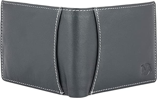 Flying Fossil Genuine Leather Hand-Crafted Wallet For Men, Bifold Leather Wallet