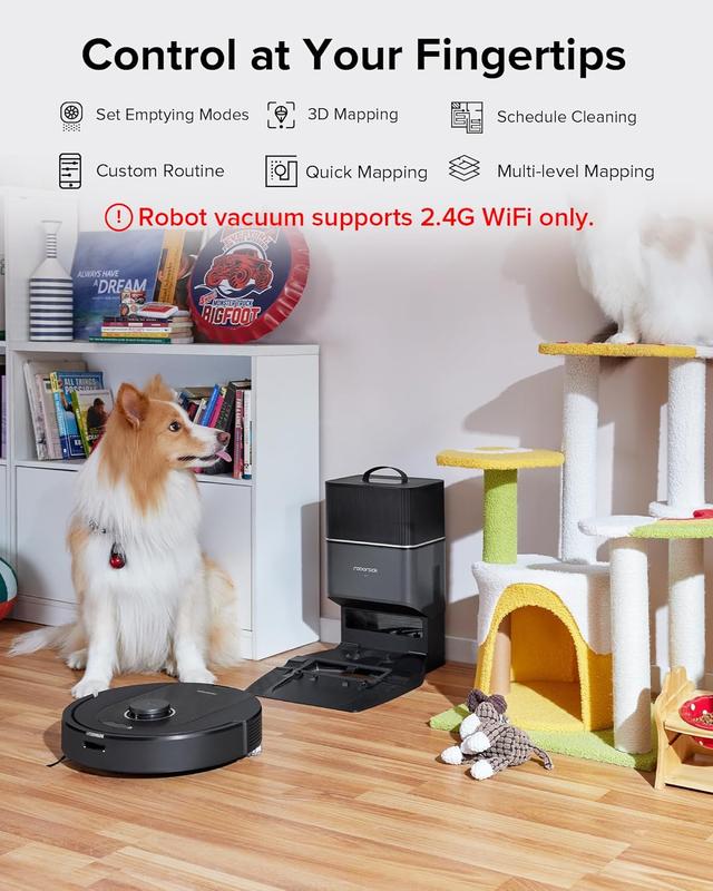 مكنسة روبوت التنظيف روبوروك كيو 5 برو بلس 5500 باسكال مع صندوق للغبار Roborock Q5 Pro+ Robot Vacuum and Mop