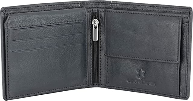 Flying Fossil Genuine Leather Hand-Crafted Wallet For Men, Bifold Leather Wallet