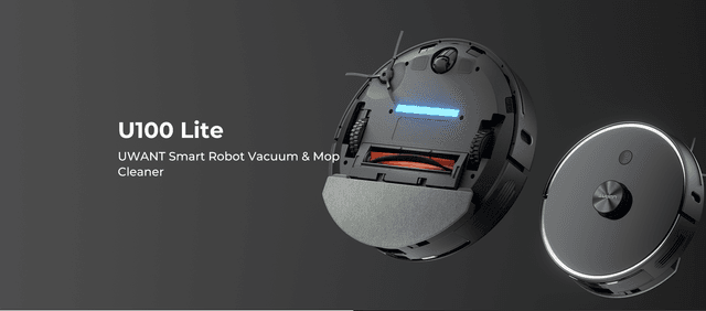 مكنسة روبوت التنظيف يو ونت 2700 باسكال 5200 مللي أمبير مع صندوق للغبار Uwant U100 Robot Vacuum Cleaner With Smart Station