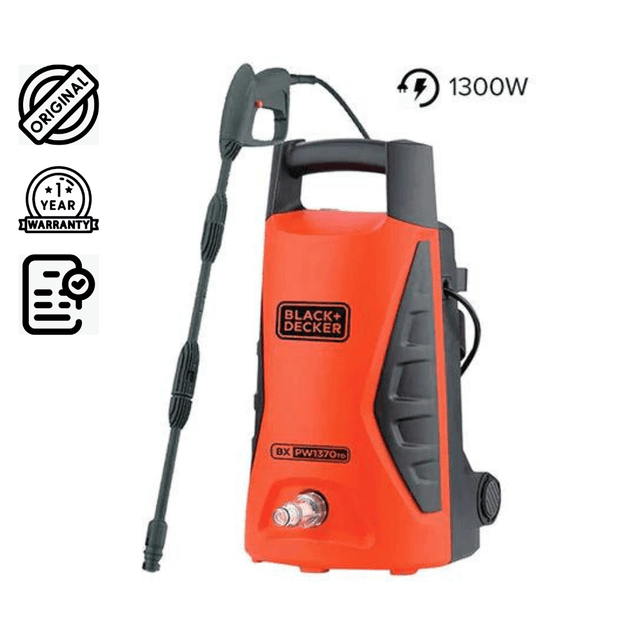 مضخة غسيل سيارة 100 بار بلاك اند ديكر أوبن بوكس Open Box BLACK&DECKER Electric Pressure Washer For Home