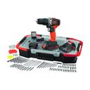 Black+Decker 18v Li-Ion Cordless Hammer Drill Kit With 160 Accessories In Kit Box / 2 X 1.5ah Batteries - SW1hZ2U6MzIzODMxMw==