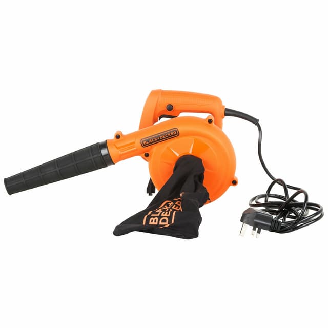 منفاخ هواء لأوراق الشجر والغبار 530 واط بلاك اند ديكر Black+Decker Air Blower And Suction Vacuum With Collection Bag