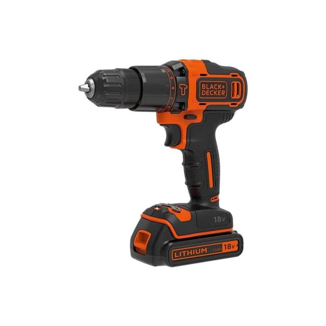 دريل كهربائي صغير لا سلكي بمحركين مع صندوق معدات بلاك اند ديكر Black+Decker Cordless 2 Gear Combi Hammer Drill With Kitbox