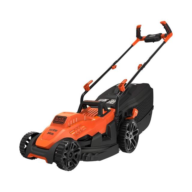 Black+Decker 1400w 34cm Lawn Mower With Bike Handle For Lawn & Garden - SW1hZ2U6MzIzODYwOQ==