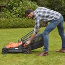 ماكينة قص عشب 34 سم بلاك اند ديكر Black+Decker Lawn Mower With Bike Handle For Lawn & Garden