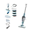 Black+Decker 2-In-1 Steam-Mop With Delta Head, Steamitt And 15 Accessories, 1600w, White/Aqua - SW1hZ2U6MzIzODY2OA==