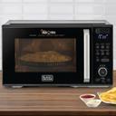فرن ميكروويف رقمي 4 في 1 بسعة 29 لتر أسود بلاك اند ديكر Black+Decker 4-In-1 Digital Microwave Oven With Air FryerGrill & Convection 29l Mzaf2910-B5
