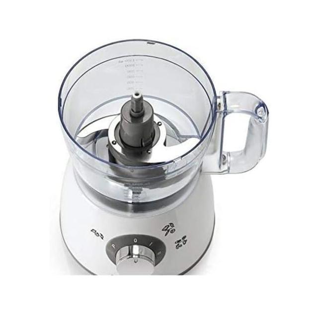 Black+Decker 400w 18 Functions Food Processor With 4 Accessories Stainless Steel Blades And 2 Speed Pulse Function, 1.2 Litre, White - SW1hZ2U6MzI0MDMxMQ==