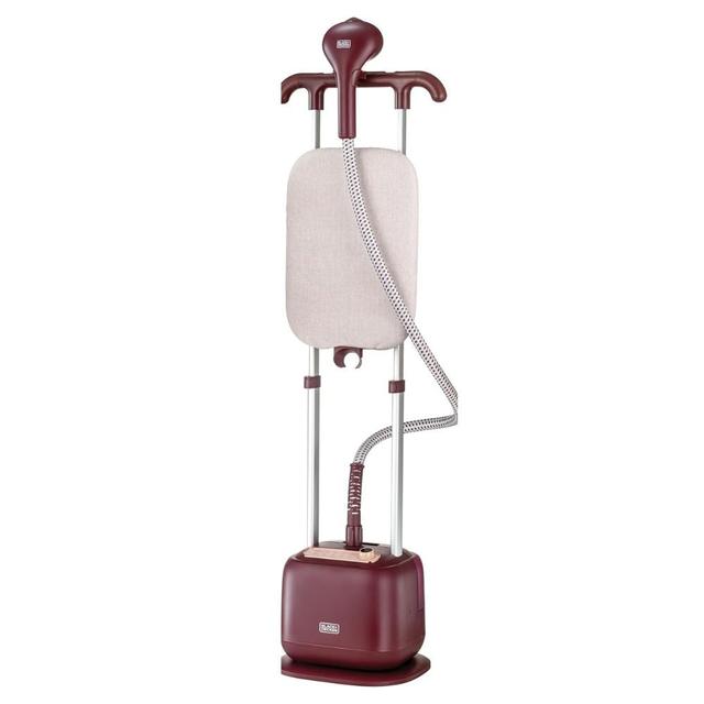 مكواة بخار عمودية رقمية 2400 واط 6 مستويات  بلاك اند ديكر Black+Decker Vertical Digital Garment Steamer Twin Pole 2400w Levels  Gstd2450-B5