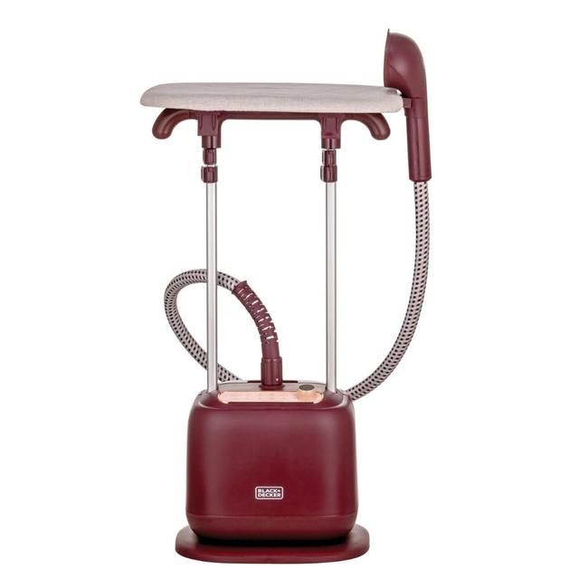 مكواة بخار عمودية رقمية 2400 واط 6 مستويات  بلاك اند ديكر Black+Decker Vertical Digital Garment Steamer Twin Pole 2400w Levels  Gstd2450-B5