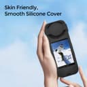 O Ozone Compatible Case for Insta360 X4 | Silicone Carrying Case with Guards Lens Cover Cap | Anti-drop Protective Accessories Cover for Insta360 X4 Action Camera Accessories - Red