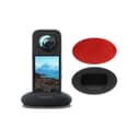 قاعدة كاميرا انستا 360 اكس 4 باللون الاسود مصنوعة من السيليكون من اوزون O Ozone Silicone Desktop Base Stand Compatible with Insta360 X4 Panoramic Action Camera Protective Non Slip Mount Accessories for Insta360 X4 Black
