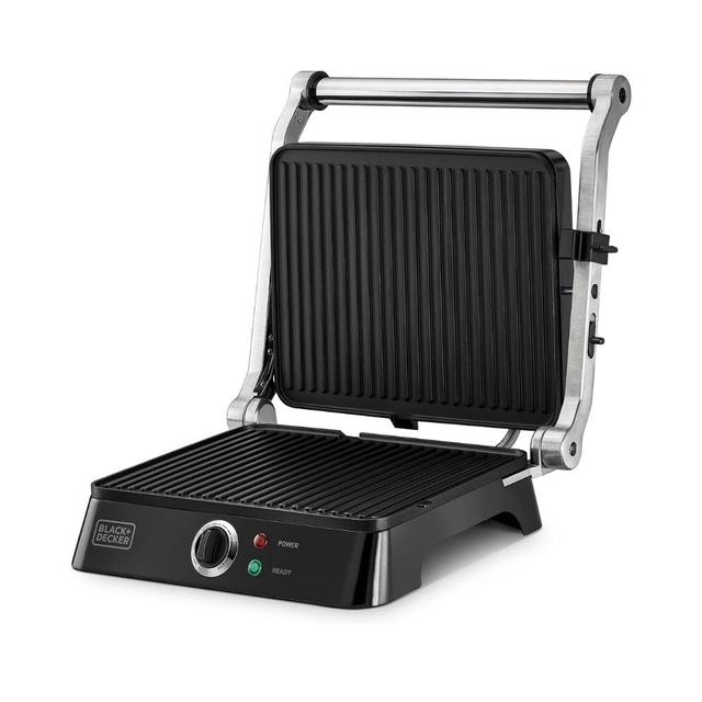 BLACK&DECKER 1400w Contact Grill With Full Flat Grill For Barbecue - SW1hZ2U6MzIzODg2Mg==