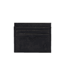 Leather Card Holder Foldable Black - 698067