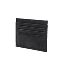 Leather Card Holder Foldable Black - 698068