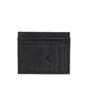 Leather Card Holder Foldable Black - 698070