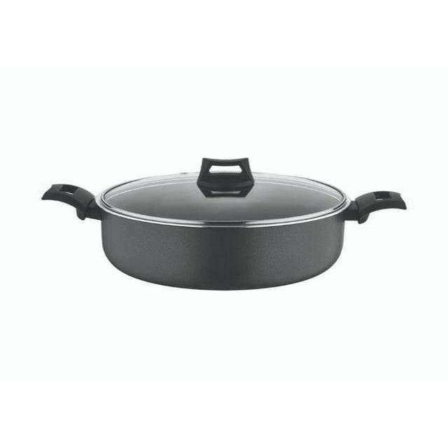 Black+Decker 20cm Non-Stick Casserole, Stockpot & Stewpot With Glass Lid And 5 Layer Ptfe Teflon Non-Stick Spray Coating - SW1hZ2U6MzIzODQ4MA==