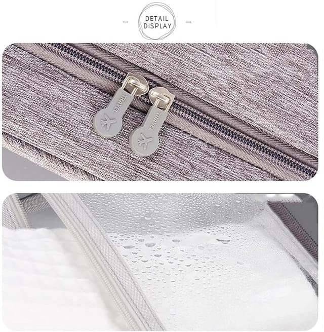 O Ozone Hanging Travel Wet Dry Toiletry Bag Beautician Women Men Bathing Storage Bag Folding Cosmetic Washbag Toilettas Makeup Organizer - Dark Blue