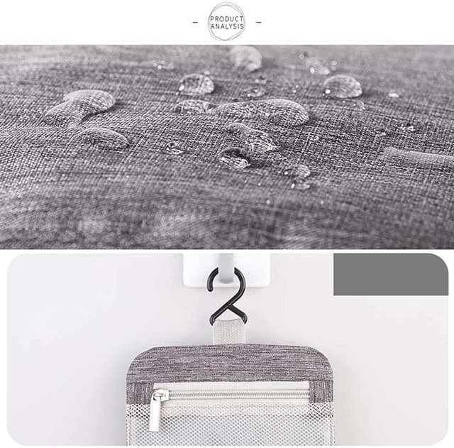 O Ozone Hanging Travel Wet Dry Toiletry Bag Beautician Women Men Bathing Storage Bag Folding Cosmetic Washbag Toilettas Makeup Organizer - Dark Blue