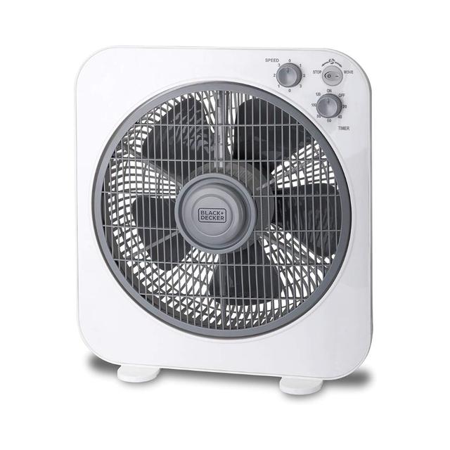 40w Box Desk Fan 12 Inch Fan Diameter, 3 Speeds Low/Medium/High And 5 Blade Design With Adjustable Portable/Travel Friendly Body To Direct Swing - SW1hZ2U6MzIzOTIwMQ==