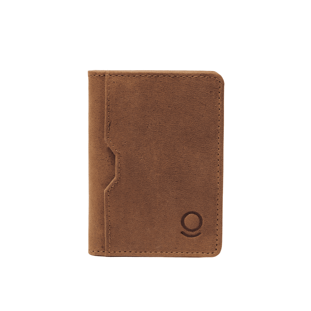 Grazie Leather Card Holder Brown Original