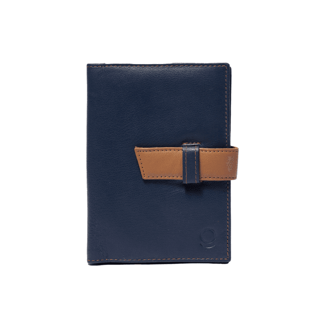 Leather Passport Holder Blue - SW1hZ2U6MzIzOTM3Ng==