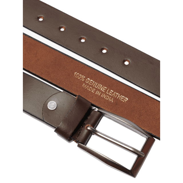 Leather Belt & Wallet - Combo Brown - 698281