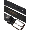 محفظه رجاليه جلد مع حزام رجالي جلد طبيعي غريز كحلي Grazie Leather Belt & Wallet Combo