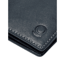 محفظه رجاليه جلد مع حزام رجالي جلد طبيعي غريز كحلي Grazie Leather Belt & Wallet Combo