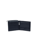 محفظه رجاليه جلد مع حزام رجالي جلد طبيعي غريز كحلي Grazie Leather Belt & Wallet Combo