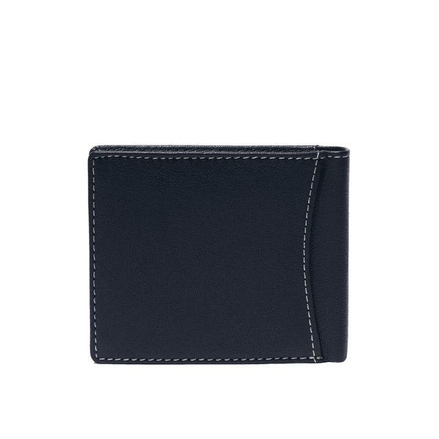 محفظه رجاليه جلد مع حزام رجالي جلد طبيعي غريز كحلي Grazie Leather Belt & Wallet Combo