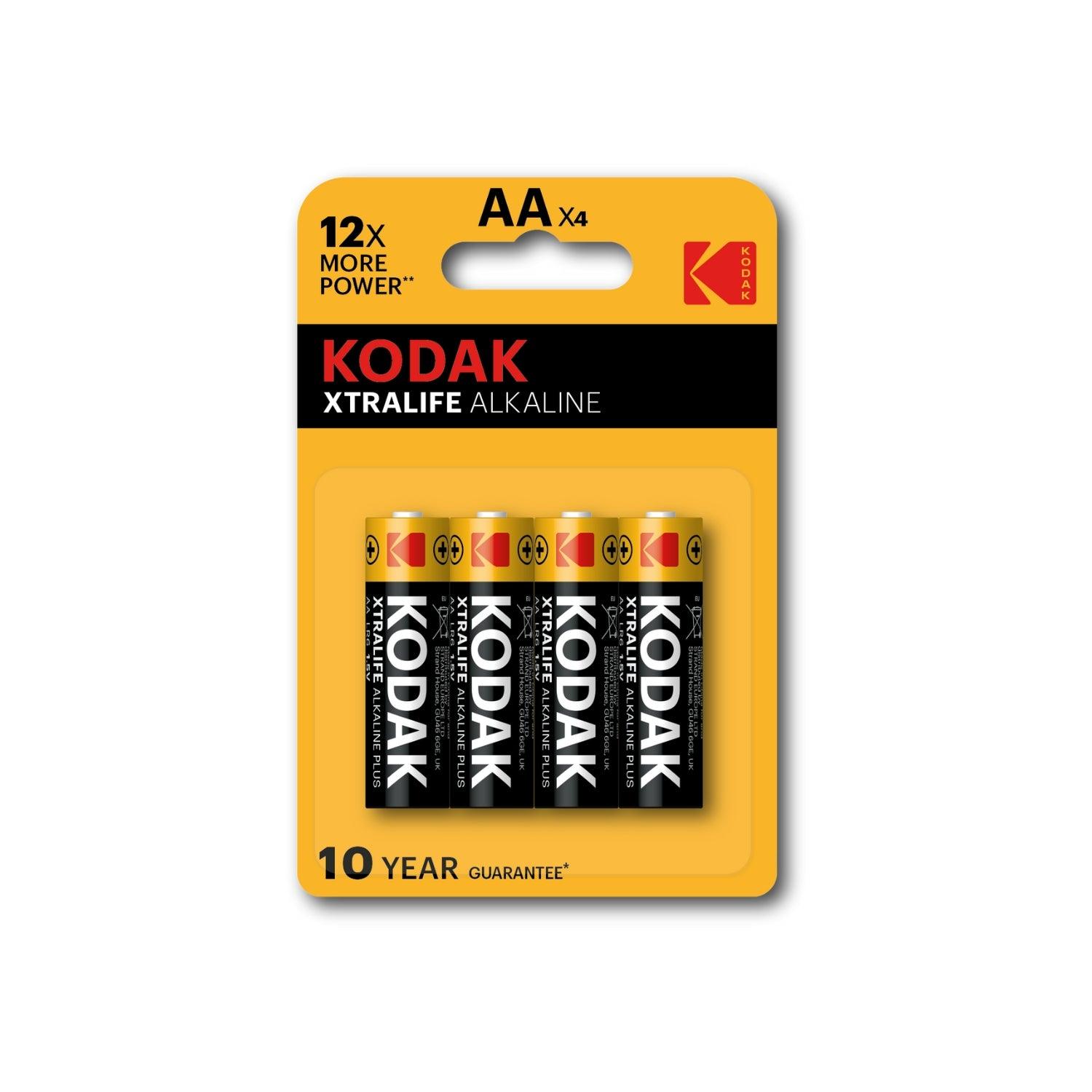 بطارية قلوية AA كوداك أربع قطع Kodak Xtralife Alkaline Aa Batteries