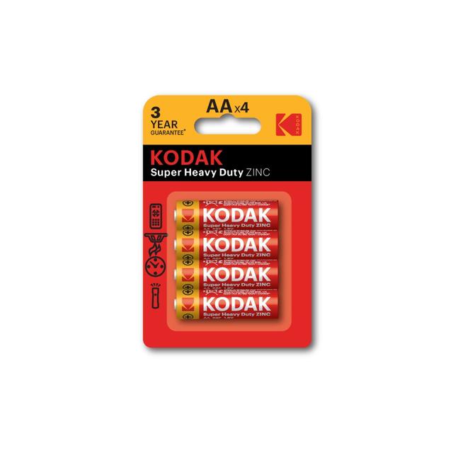 Kodak Zinc Super Heavy Duty Aa Battery (4 Pack) - SW1hZ2U6MzIzNzY0Nw==