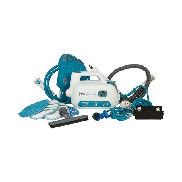 ممسحة بخار محمولة مع 7 ملحقات بلاك اند ديكر Black+Decker Steamitt Handheld Steam Cleaner With 7 Accessories Multicolour